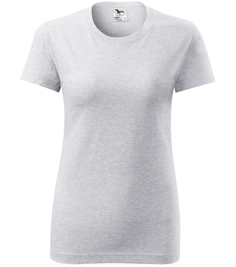 Dámske tričko Classic New Malfini svetlo šedý melír