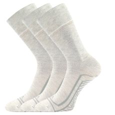 Unisex ľanové ponožky - 3 páry Linemul VoXX® režné melé