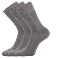 Unisex ponožky - 3 páry Deli Lonka svetlo šedá