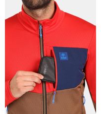 Pánska funkčná mikina - väčšej veľkosti ERIN-M KILPI Hnedá