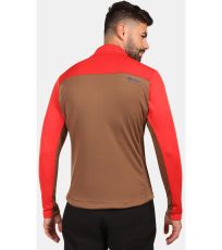 Pánska funkčná mikina - väčšej veľkosti ERIN-M KILPI Hnedá