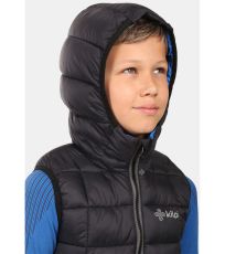 Chlapčenská zateplená vesta TOMM-JB KILPI Čierna