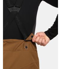 Pánske lyžiarske nohavice - väčšej veľkosti METHONE-M KILPI Hnedá