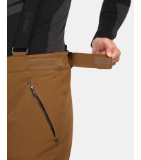 Pánske lyžiarske nohavice - väčšej veľkosti METHONE-M KILPI Hnedá