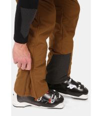 Pánske softshellové lyžiarske nohavice - väčšej veľkosti RHEA-M KILPI Hnedá