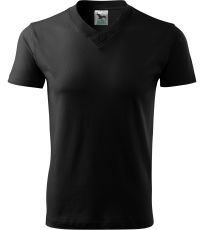 Unisex tričko Heavy V-neck 160 Malfini čierna