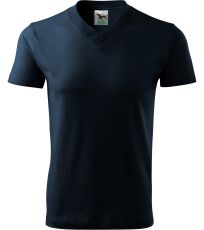 Unisex tričko Heavy V-neck 160 Malfini námorná modrá