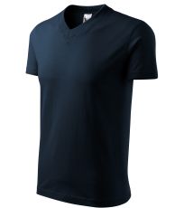 Unisex tričko Heavy V-neck 160 Malfini námorná modrá