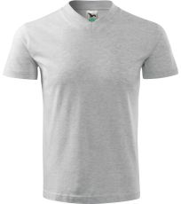 Unisex tričko Heavy V-neck 160 Malfini svetlo šedý melír