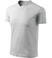 Unisex tričko Heavy V-neck 160 Malfini svetlo šedý melír