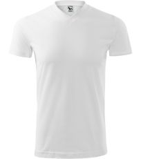 Unisex tričko Heavy V-neck Malfini biela