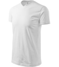 Unisex tričko Heavy V-neck Malfini biela