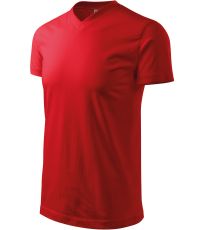 Unisex tričko Heavy V-neck Malfini červená