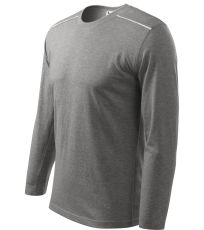 Unisex tričko Long Sleeve Malfini tmavo šedý melír