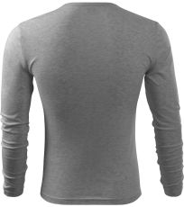 Pánske tričko FIT-T Long Sleeve Malfini tmavo šedý melír