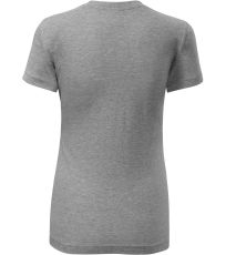 Dámske tričko Classic New Malfini tmavo šedý melír