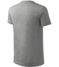 Detské tričko Classic New Malfini tmavo šedý melír