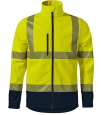 Unisex softshellová reflexná bunda HV Drop RIMECK reflexná žltá