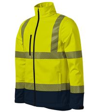 Unisex softshellová reflexná bunda HV Drop RIMECK reflexná žltá