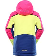 Detská lyžiarska bunda MELEFO ALPINE PRO diva pink