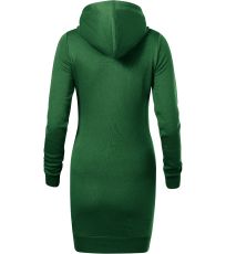 Dámske mikinové šaty Snap Malfini fľaškovo zelená