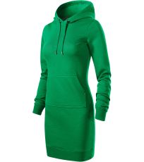 Dámske mikinové šaty Snap Malfini stredne zelená