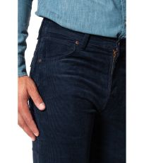 Pánske menčestrové nohavice Jeans Wrangler Manžester tm. Modrá