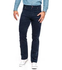 Pánske menčestrové nohavice Jeans Wrangler Manžester tm. Modrá