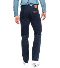 Pánske menčestrové nohavice Jeans Wrangler Manžester tm. Modrá