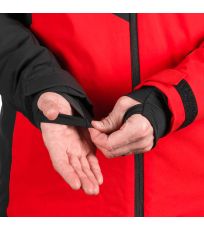 Pánska lyžiarska bunda BALINT NORTHFINDER červená-čierna