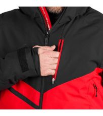 Pánska lyžiarska bunda BALINT NORTHFINDER červená-čierna