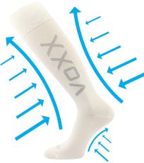 Unisex kompresné podkolienky Venom VoXX® biela