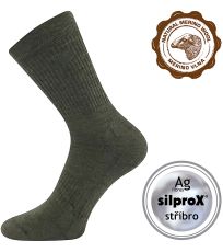 Športové merino ponožky Twarix Voxx khaki