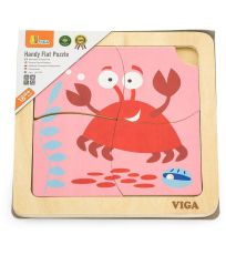 Drevené puzzle pre najmenších 48554 Viga Multicolor