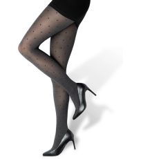 Vzorované punčochové kalhoty 60 DEN Chiara Lady B nero