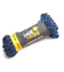 Šnúrky (šnurovadlá) STAR Laces SLIM 123p PROMA čierno-fialová