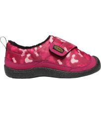 Detská voľnočasová obuv HOWSER LOW WRAP KEEN jam/rhubarb