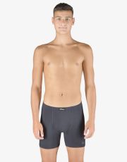 Pánske boxerky s dlhšou nohavičkou 74163P GINA tm.sivá, olivová