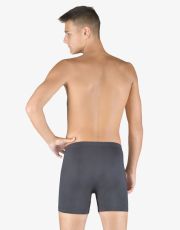 Pánske boxerky s dlhšou nohavičkou 74163P GINA tm.sivá, olivová