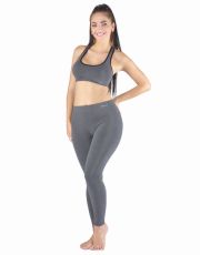 Unisex legíny dlhé 95031P GINA Šedá-biela