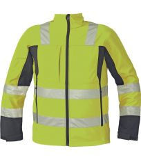 Pánska HI-VIS softshellová bunda MALTON Cerva HV žltá