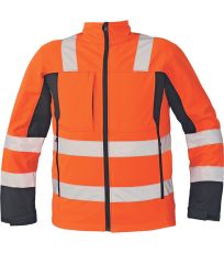 Pánska HI-VIS softshellová bunda MALTON Cerva HV oranžová