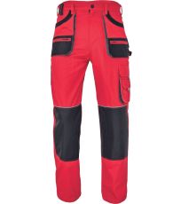 Pánske pracovné nohavice CARL BE-01-003 Fridrich & Fridrich červená/čierna