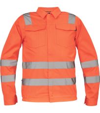 Pánska HI-VIS pracovná bunda MALAGA Cerva oranžová