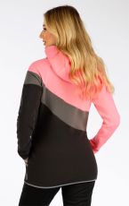 Dámska fleece mikina s kapucňou 7F254 LITEX neón svetlo ružová