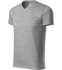 Unisex tričko Heavy V-neck Malfini tmavo šedý melír