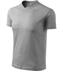 Unisex tričko Heavy V-neck 160 Malfini tmavo šedý melír
