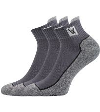 Unisex športové ponožky - 3 páry Nesty 01 Voxx tmavo šedá