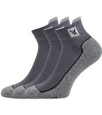 Unisex športové ponožky - 3 páry Nesty 01 VoXX® tmavo šedá
