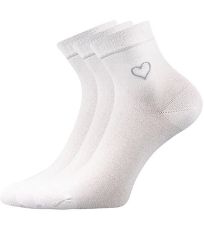 Dámske ponožky s voľným lemom - 3 páry Filiona Lonka biela